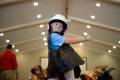 ***male camper, costume closet, baseball costume, camper with Down Syndrome, Summer, June 16, 2022