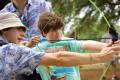 ***archery, camper, boy, brett, helped, bow, arrow, beestro, Summer, June 15, 2022