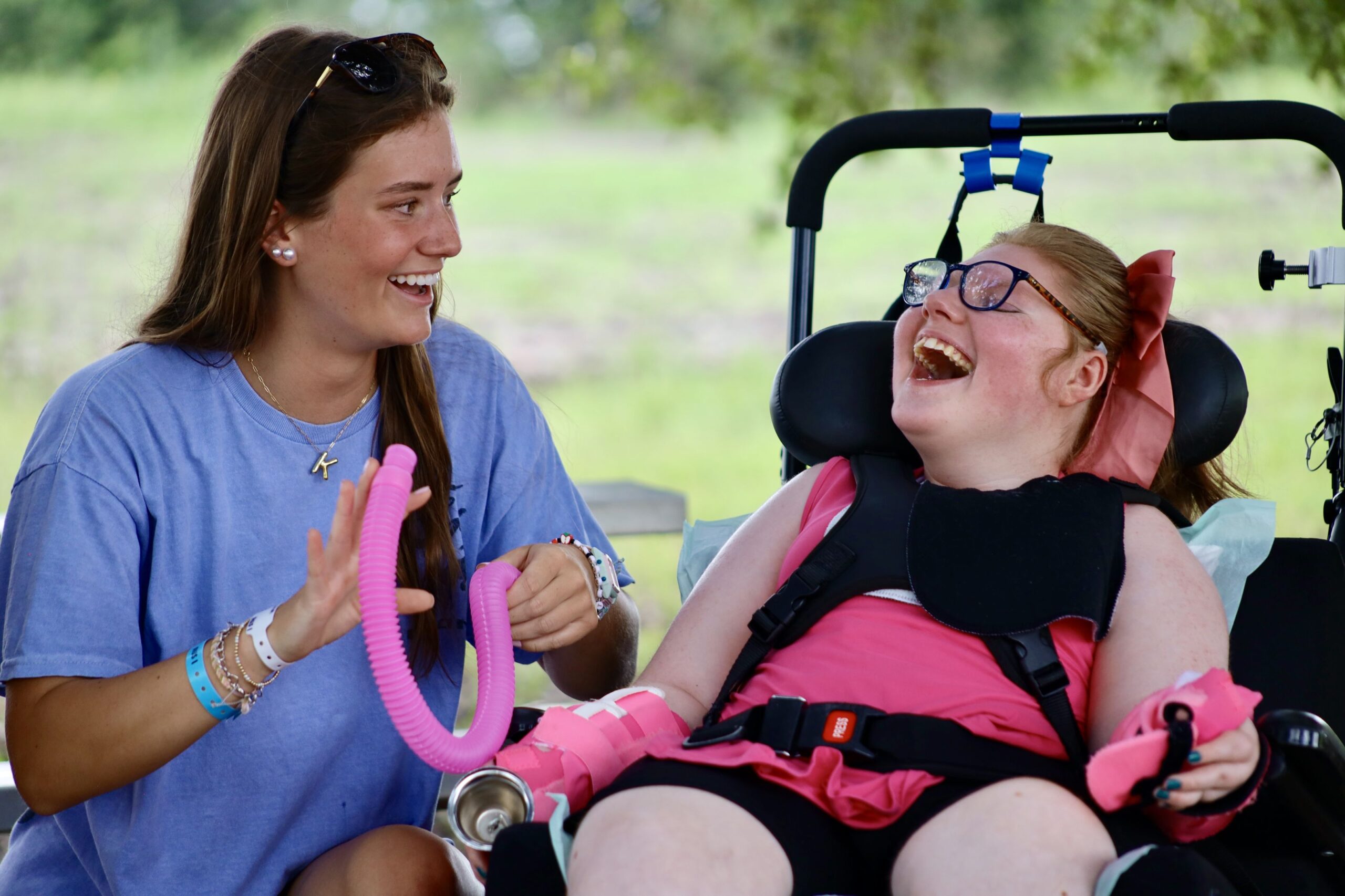 Camp Blessing Texas Camper and Volunteer Smiles